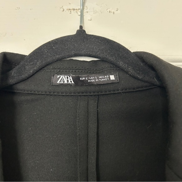 Zara women’s comfort jacket black blazer size L - Picture 3 of 10